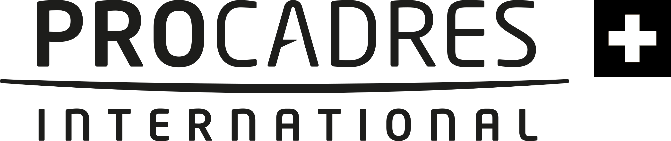 LOGO PROCADRES SUISSE noir et blanc